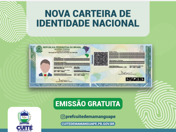 NOVO PONTO PARA EMISSÃO DA NOVA CARTEINA DE IDENTIDADE NACIONAL (CIN)